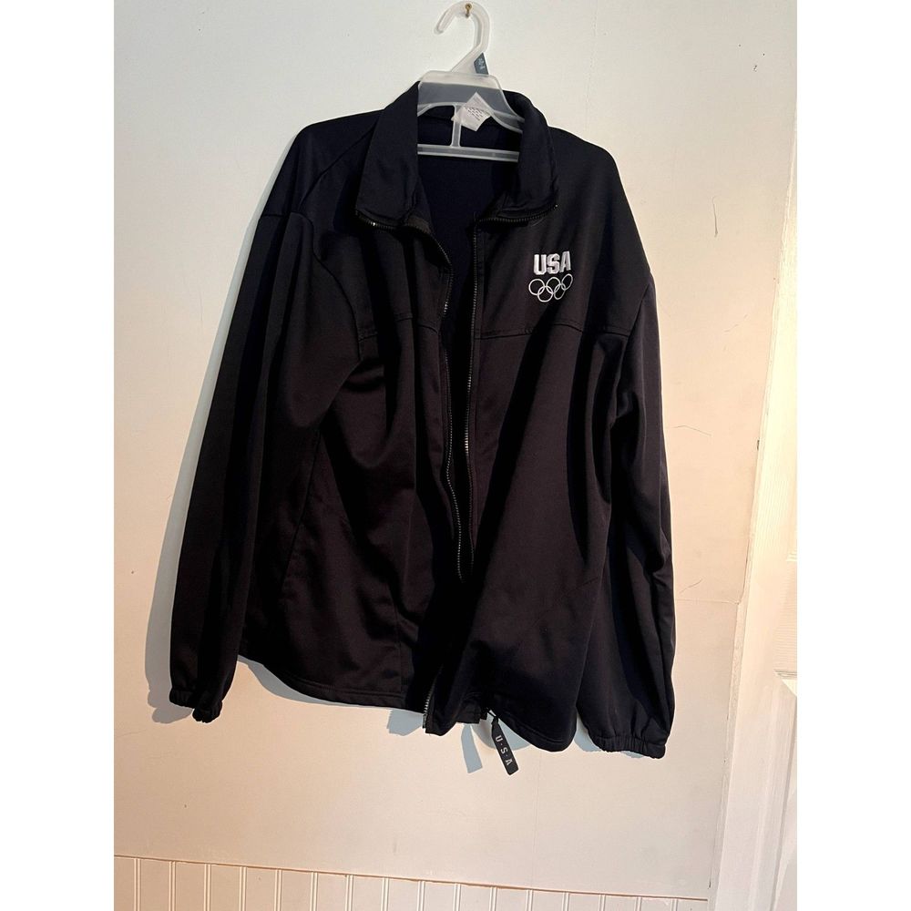 Olympic Jacket Zip Front Made In‎ USA Mens XXL